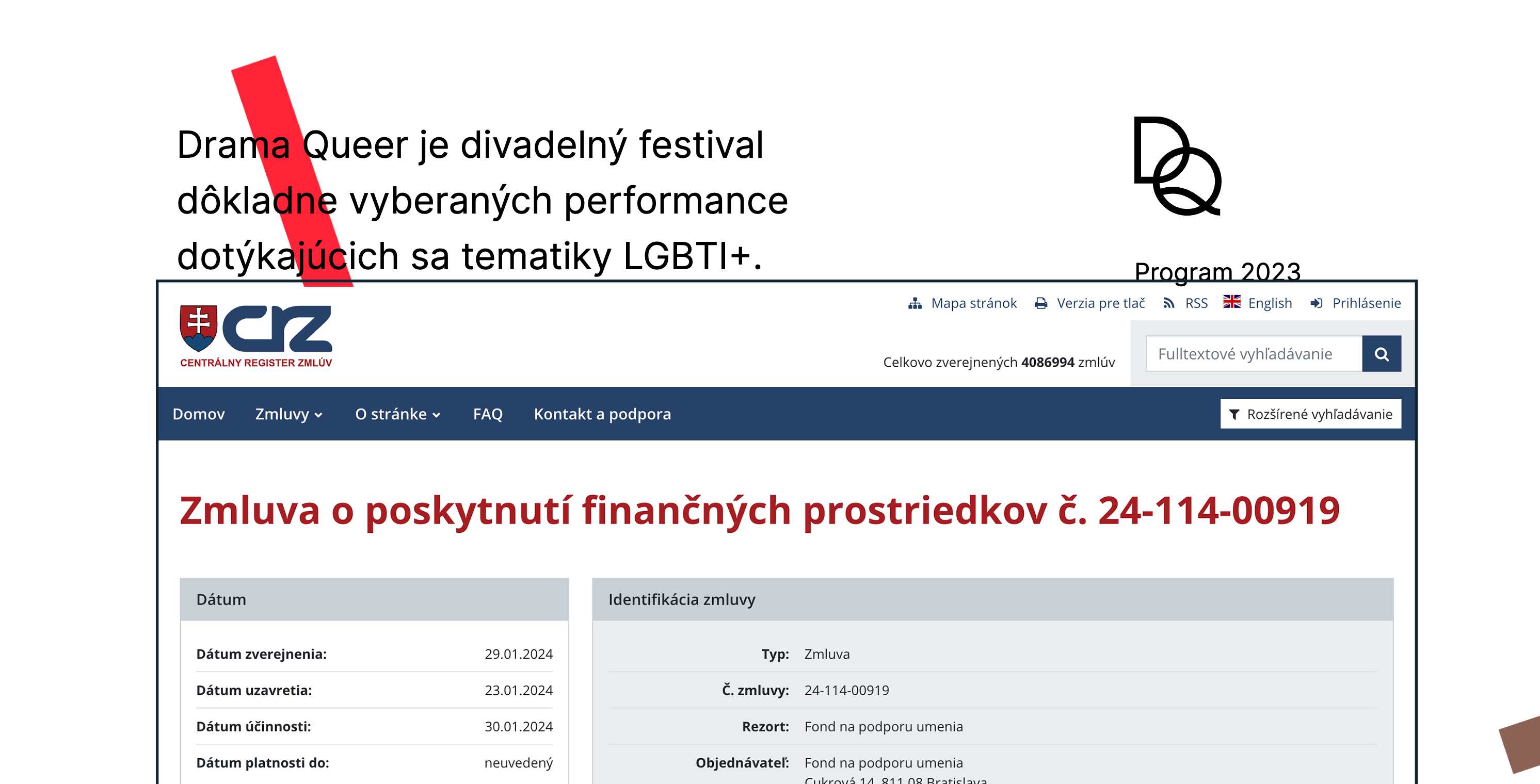 Fond na podporu umenia pridelil 47 tisíc eur festivalu Drama Queer 2024