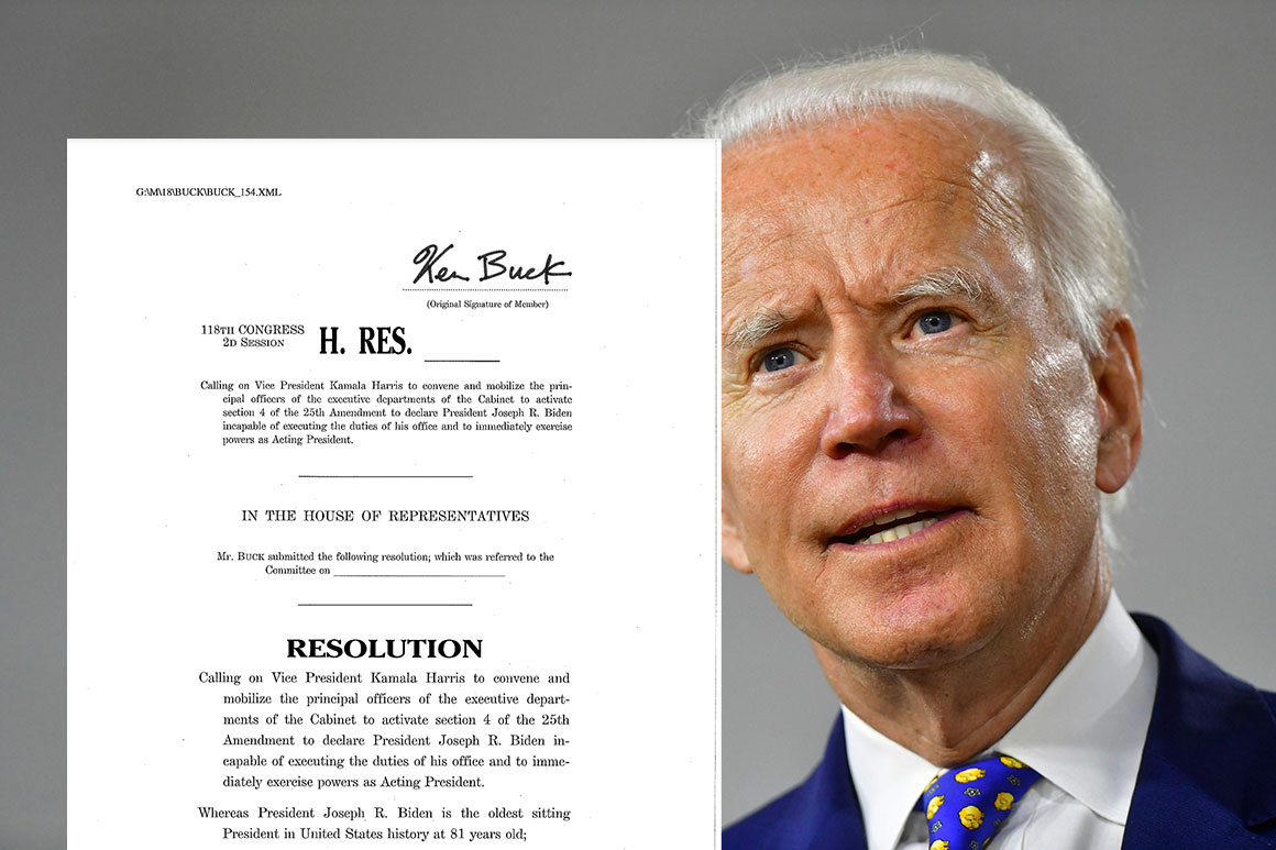 Rezolúcia o odvolaní Joe Bidena z funkcie prezidenta, ktorá bude predložená americkému Kongresu