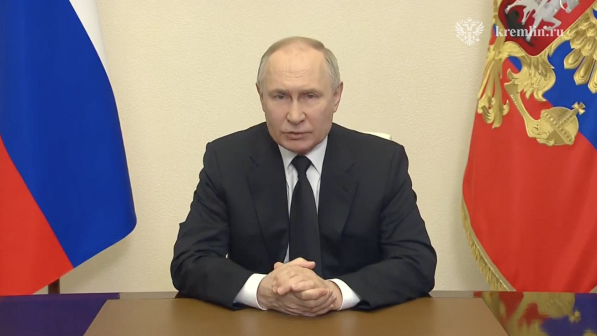 Prejav Vladimíra Putina k ruským občanom po teroristickom útoku na Crocus City Hall
