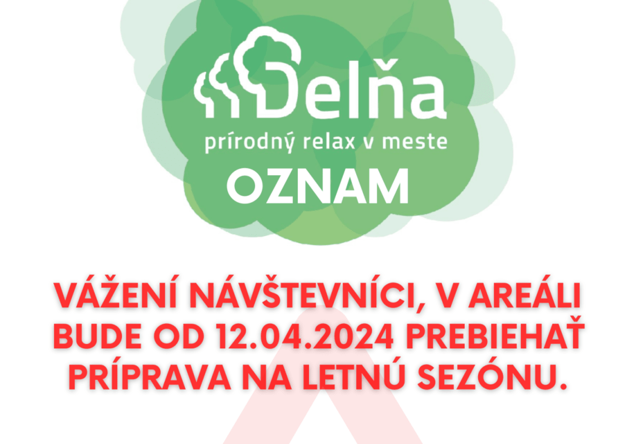 Čistenie a príprava Delne v Prešove na letnú sezónu
